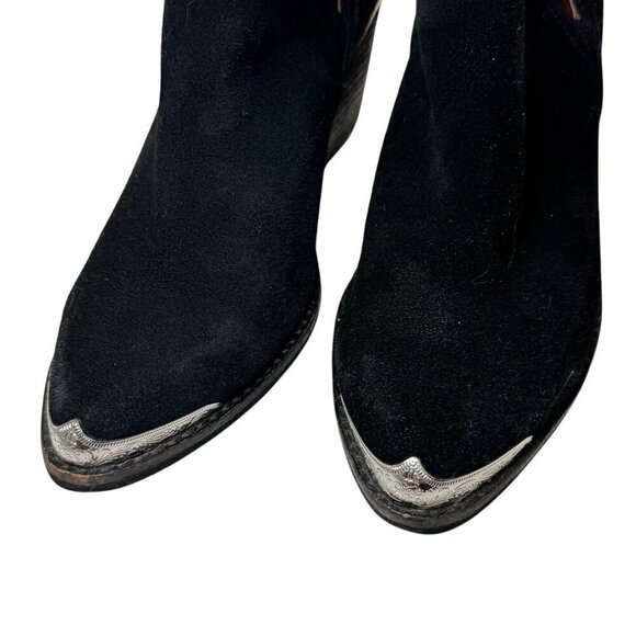 Jeffery Campbell Cromwell Black Suede Western Women's Booties size 8.5 - Picture 5 of 7